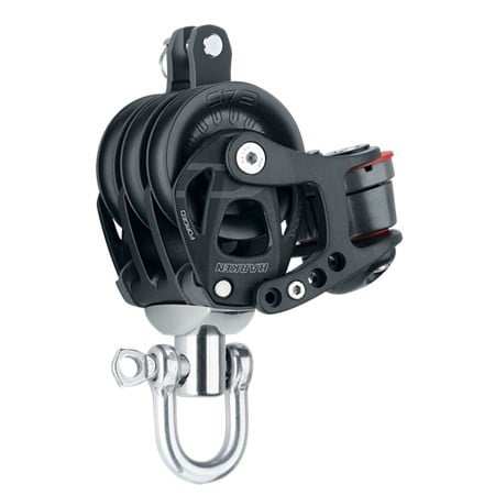 HARKEN 45mm Aluminum Element Triple Block — Swivel