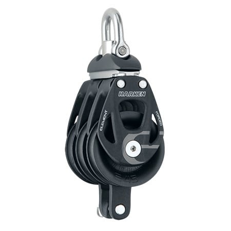 HARKEN 45mm Aluminum Element Triple Block — Swivel