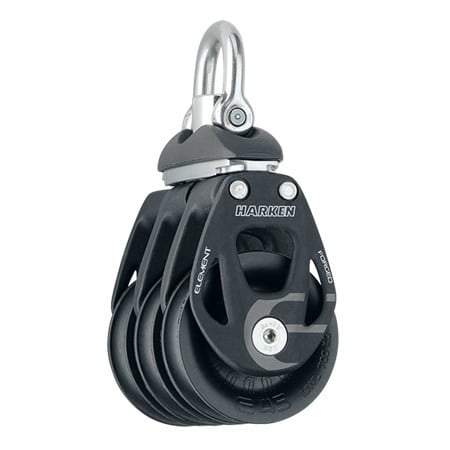 HARKEN 45mm Aluminum Element Triple Block — Swivel