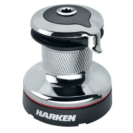 HARKEN 46 Self-Tailing Radial Chrome Winch — 2 Speed - image 3