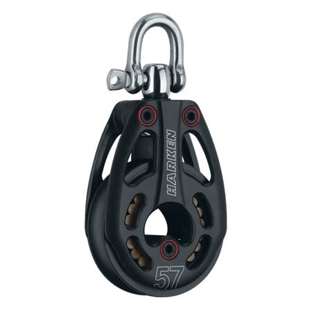 HARKEN 57mm Aluminum Low-Load Block — Swivel