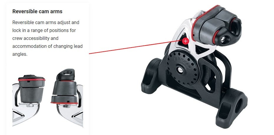 HARKEN 57mm Flip-Flop SB Block — Cam Cleat - image 3