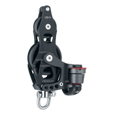 HARKEN 60mm Aluminum Element Fiddle Block — Swivel
