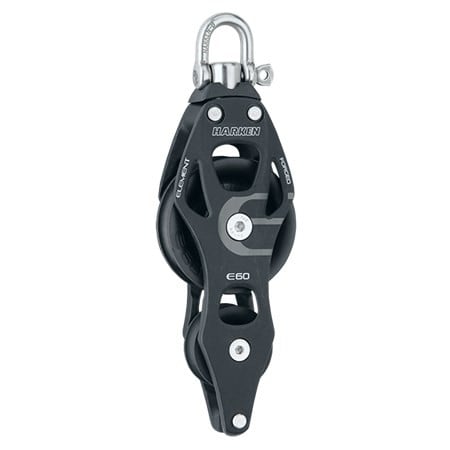 HARKEN 60mm Aluminum Element Fiddle Block — Swivel