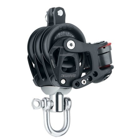 HARKEN 60mm Aluminum Element Triple Block — Swivel