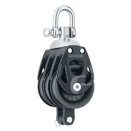 HARKEN 60mm Aluminum Element Triple Block — Swivel