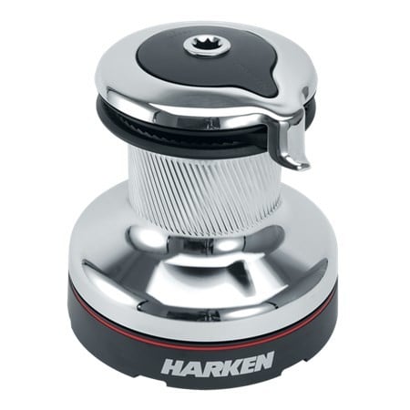 HARKEN 70 Self-Tailing Radial All-Chrome Winch — 2 Speed