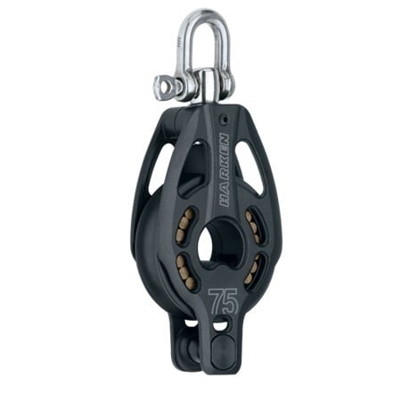 HARKEN 75mm Aluminum Double Block — Swivel