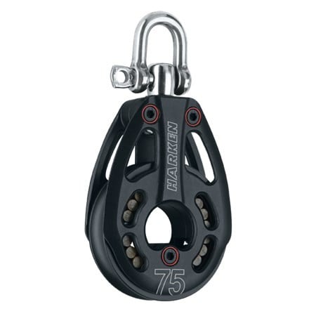 HARKEN 75mm Aluminum Low-Load Block — Swivel