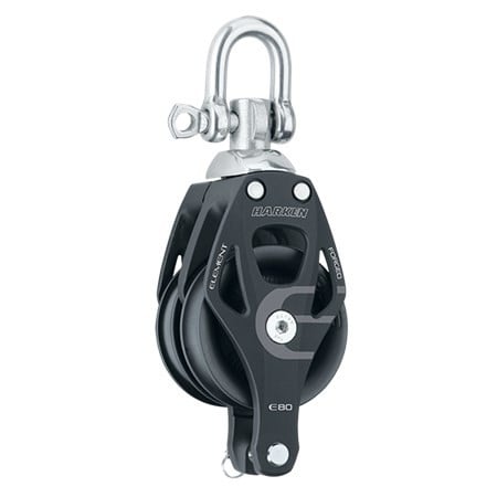 HARKEN 80mm Aluminum Element Double Block — Swivel