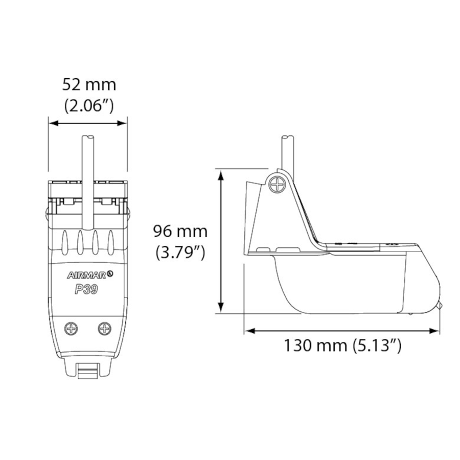 P39 Smart™ TRIDUCER® Multisensor/CW Transom Mount