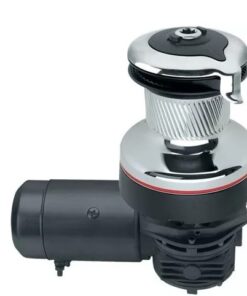 Harken 80 Electric Self-Tailing Radial Chrome Winch — 3 Speed, 12V, Horizontal