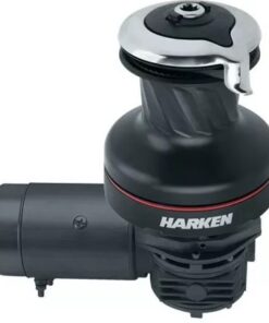 Harken 80 Electric Self-Tailing Radial Aluminum Winch — 2 Speed, 12V, Horizontal
