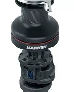 Harken 70 Electric Self-Tailing Radial Aluminum Winch — 3 Speed, 24V, Vertical