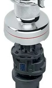 Harken 70 Electric Self-Tailing Radial All-Chrome Winch — 2 Speed, 12V, Vertical