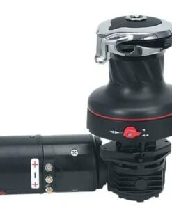Harken 40 Electric Self-Tailing Rewind™ Radial Aluminum Winch — Reverse Speed, 24V, Horizontal Left Mount