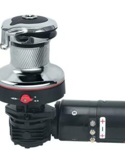Harken 40 Electric Self-Tailing Rewind™ Radial Chrome Winch — Reverse Speed, 24V