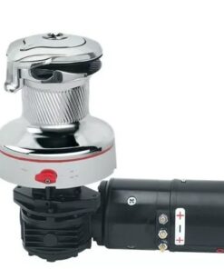 Harken 46 Electric Self-Tailing Rewind™ Radial All-Chrome Winch — Reverse Speed, 24V