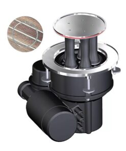 Harken 1200 CLR Custom Top Electric Mooring Winch - 12V Horizontal, Left Mount, Dual Function Control Box Included