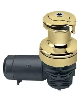 Harken 70 Electric Self-Tailing Radial Bronze Winch — 3 Speed, 12V, Horizontal, Left Mount