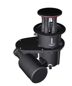 Harken 600 CLR Aluminum Electric Mooring Winch - 12V Horizontal, Left Mount, Dual Function Control Box Included