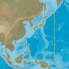 C-MAP AN-N050 : MAX-N C: ASIA NORTH CONTINENTAL : Indian Ocean and Asia  - Continental