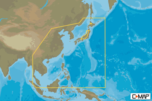 C-MAP AN-N050 : MAX-N C: ASIA NORTH CONTINENTAL : Indian Ocean and Asia  - Continental