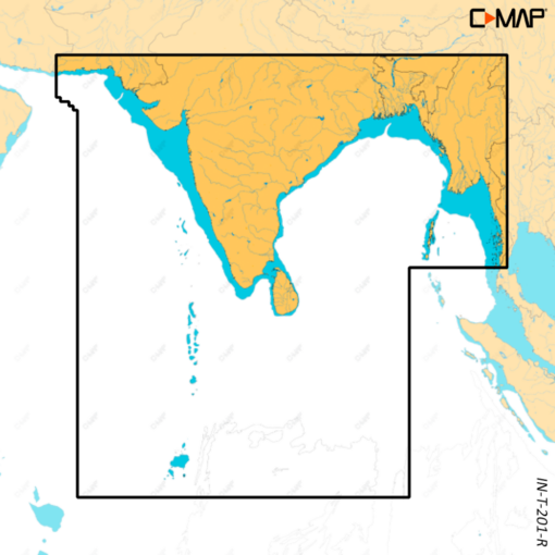 C-MAP DISCOVER X INDIA, SRI LANKA, MALDIVES