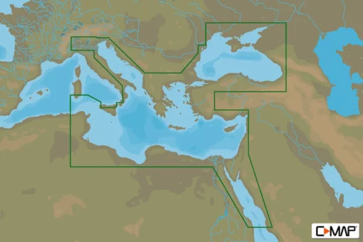 C-MAP EAST MEDITER., BLACK CASPIAN SEAS-4D