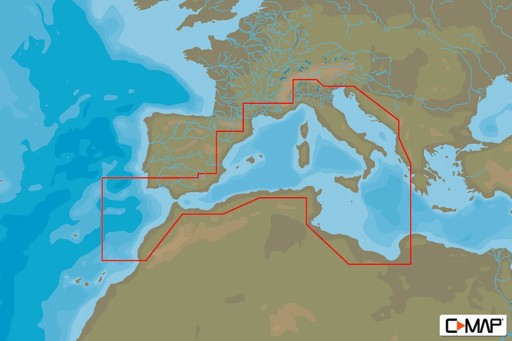 C-MAP EM-N076 : Côtes du Sud-Ouest de l'Europe
