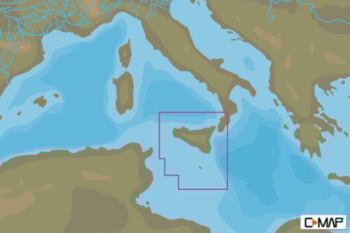 C-MAP EM-N146 : MAX-N L: SICILY : Mediterranean and Black Sea - Local