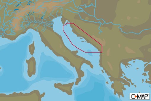 C-MAP EM-Y075 : CROATIA: SV JURAJ TO SHENGJINI