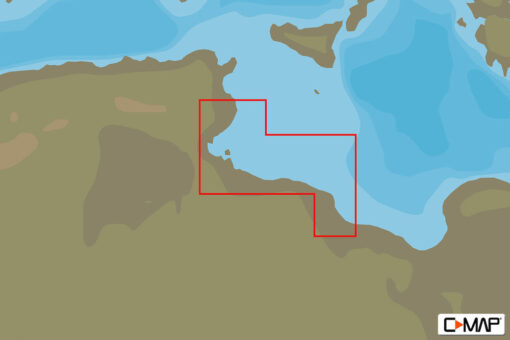 C-MAP EM-Y136 : MAX-N+  L CAP AFRICA TO MISRATAH : Mediterranean and Black Sea - Local