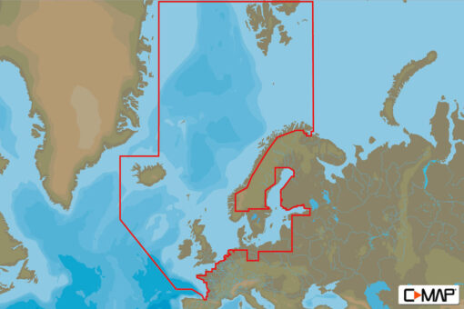 C-MAP EN-D050 - Northern & Central Europe - 4D -European - Continental