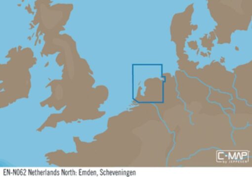 C-MAP EN-Y062 : Netherlands North- Emden  Scheveningen