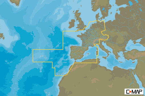 C-MAP EW-D060 - Central And West Europe - 4D -European - Continental