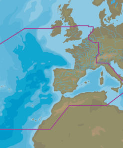 C-MAP EW-M010 - West European Coasts And West Med. - MAX - European - Megawide
