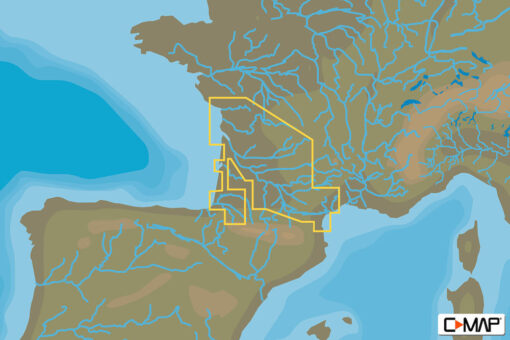 C-MAP EW-N233 : France South West Inland Waters