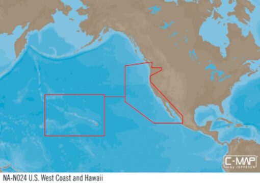C-MAP NA-Y024 : USA West Coast and Hawaii