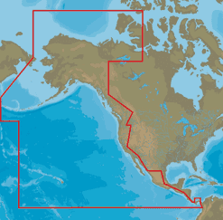 C-MAP NA-Y035 - Pacific Coast:Panama