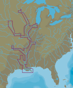 C-MAP NA-Y038 - US. rivers:Ms