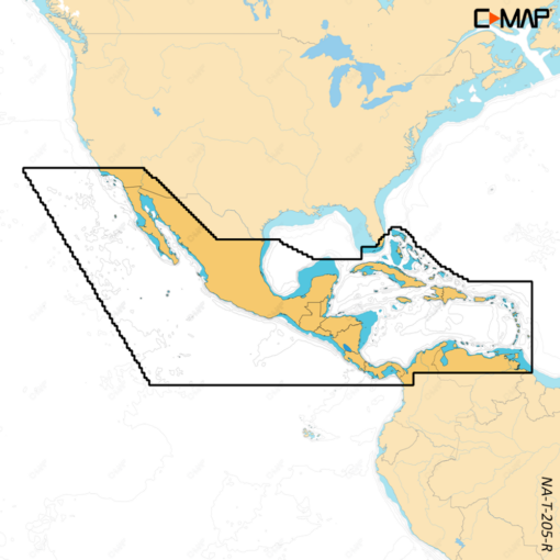 C-MAP REVEAL X CENTRAL AMERICA AND CARIBBEAN