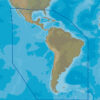 C-MAP SA-N038 : MAX-N C: SOUTH AMERICA AND CARIBBEAN CONTINENTAL : Central and South America . Continental