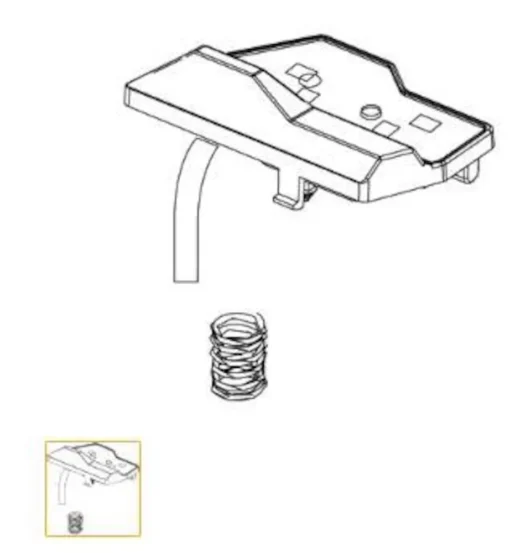 Lowrance Button,  Front Left Kit