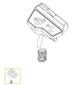 Lowrance Button,  Front Right Kit