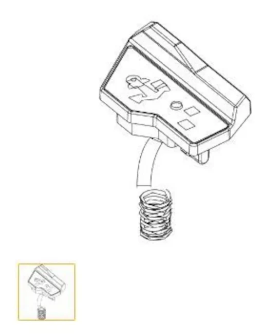 Lowrance Button,  Front Right Kit