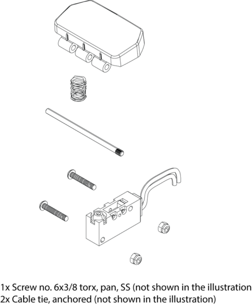 Lowrance Button,  Momentary Switch Kit