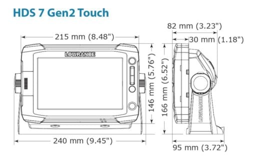 Lowrance HDS-7 GEN2 Touch ROW with 83/300 and StructureScan Transducer - image 6