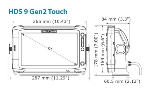 Lowrance HDS-9 GEN2 Touch ROW with 83/200 and StructureScan transducer - Image 13