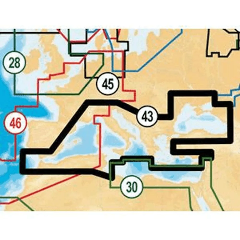 Navico Navionics 43XG . Mar Mediterraneo e Mar Nero . Scheda SD 43XG/MSD - immagine 2